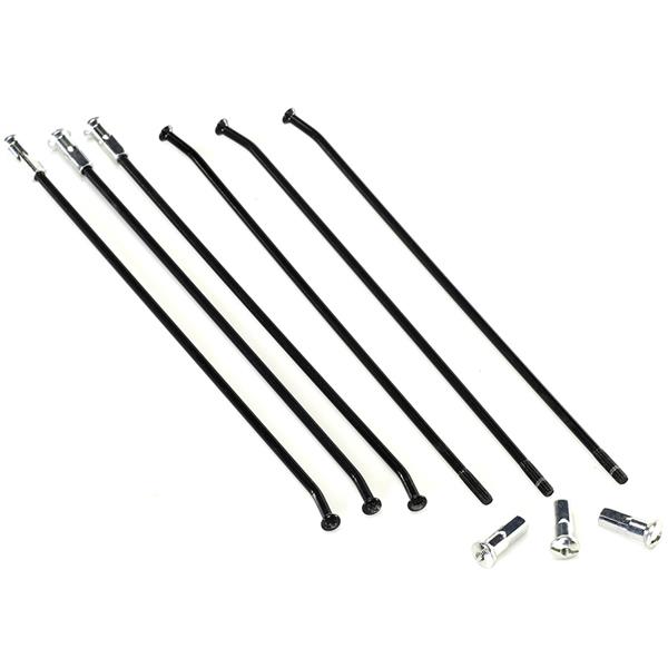 HAAN WHEELS zesílené špice s niply (komplet) zadní 19 SUZUKI RMZ 250 07-19, RMZ 450 05-19 barva černá